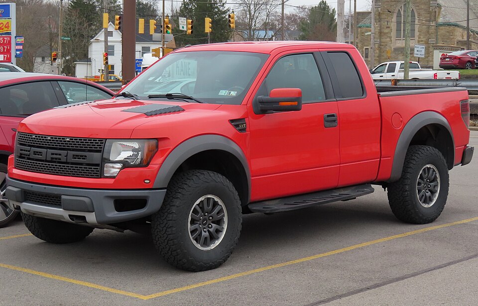 2010 Ford F-150 SVT Raptor SuperCab, front left, 04-04-2023