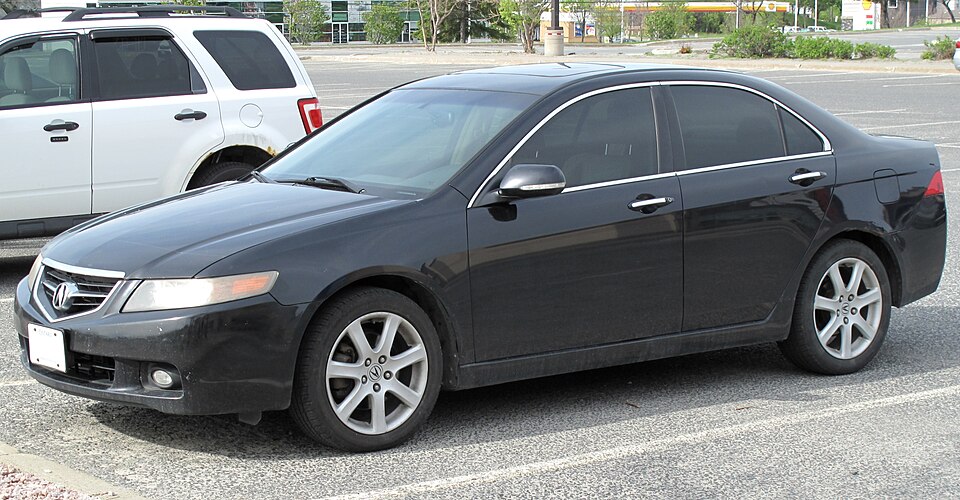2004 Acura TSX in Nighthawk Black Pearl, Front Left, 05-21-2022