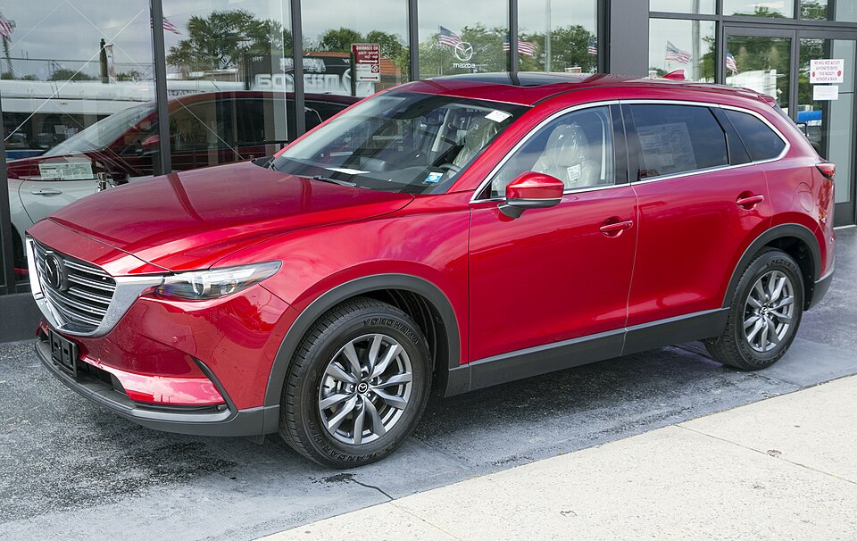 2020 Mazda CX-9 Touring, Soul Red Crystal Metallic, front left