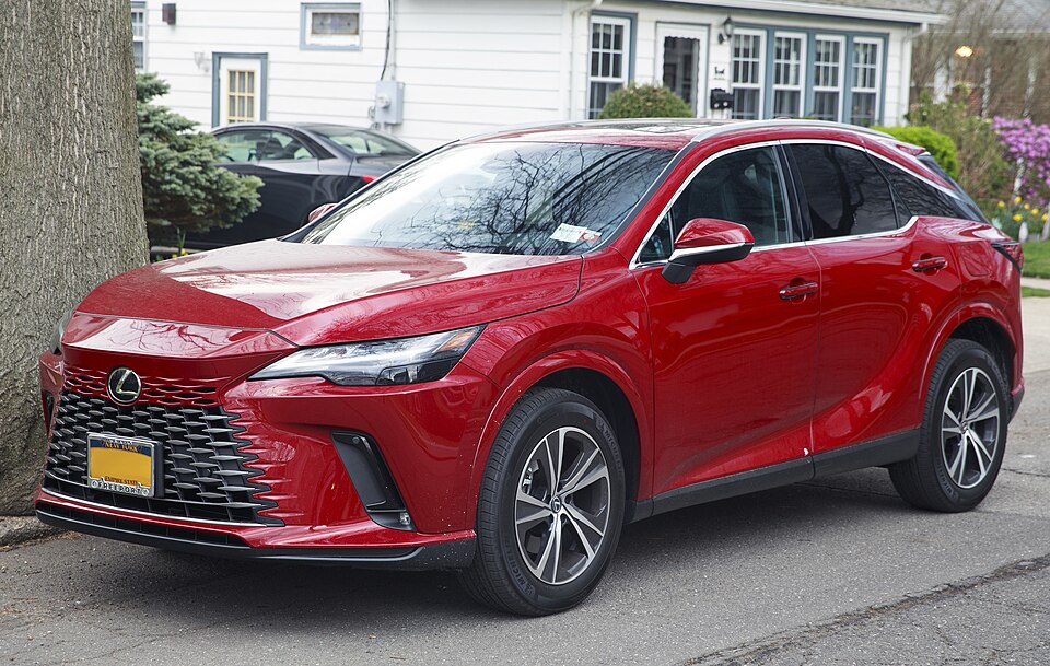 2023 Lexus RX 350 Premium Plus in Matador Red Mica, front left