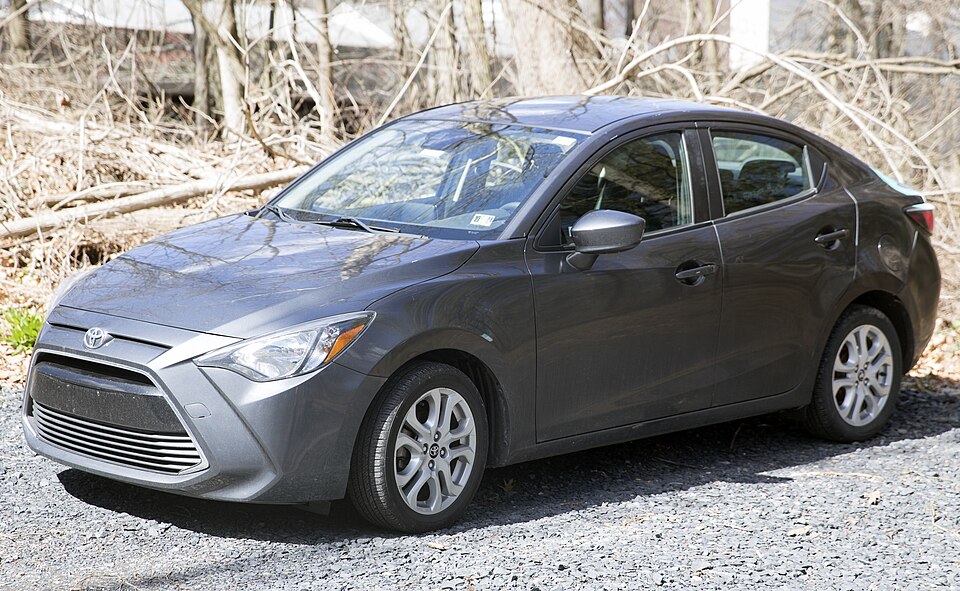 2018 Toyota Yaris iA in Graphite Mica, front left