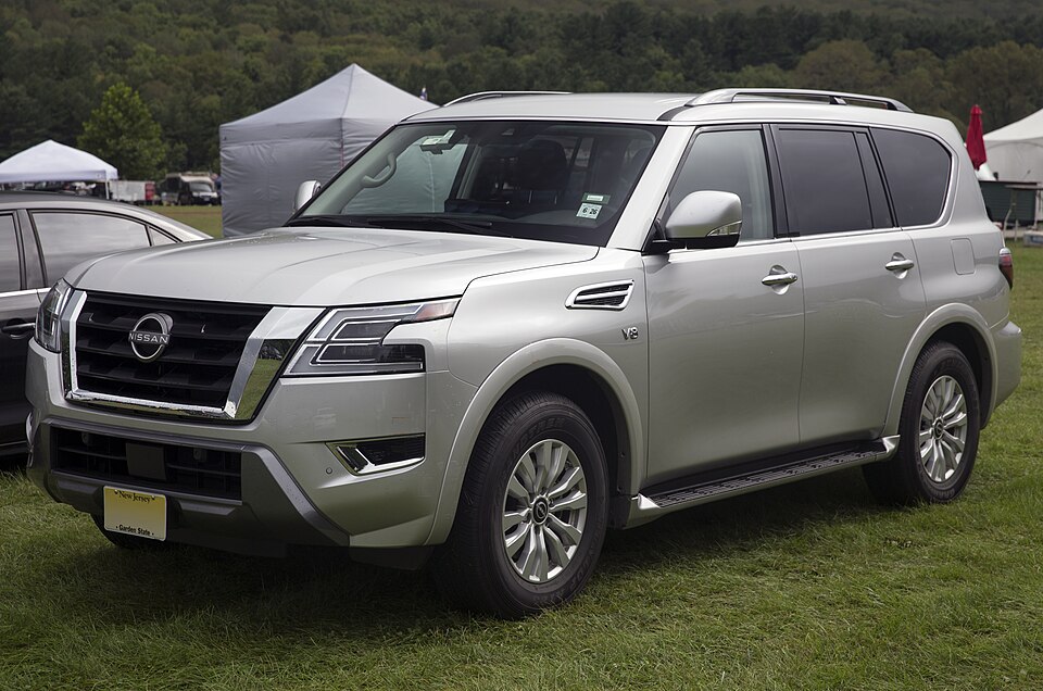 2021 Nissan Armada SV 2WD in Brilliant Silver Metallic, front left