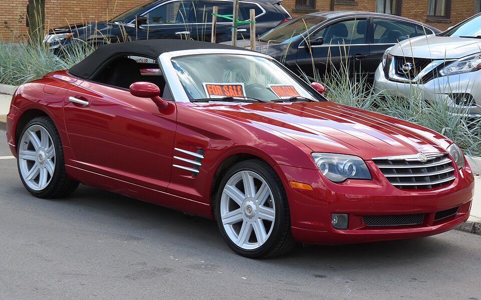 2005 Chrysler Crossfire Limited Roadster, front right, 08-27-2023