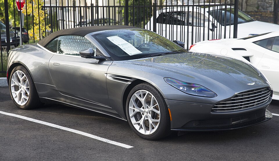 2019 Aston Martin DB11 Volante Convertible in Magnetic Silver, front right