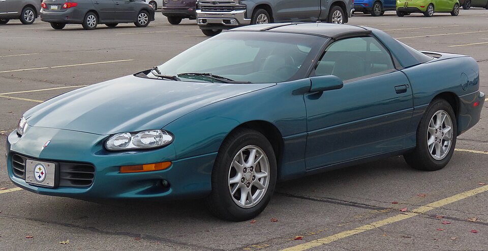2000 Chevrolet Camaro Coupe, front left, 10-28-2022