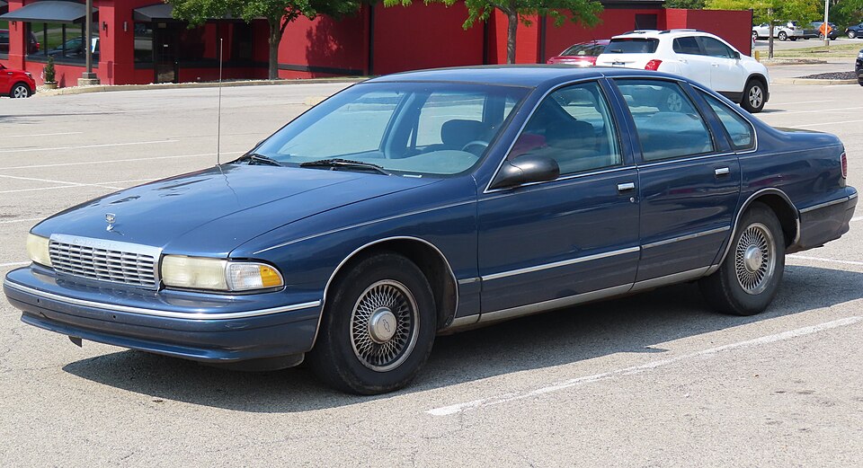 1996 Chevrolet Caprice Classic Sedan, front left, 09-16-2022