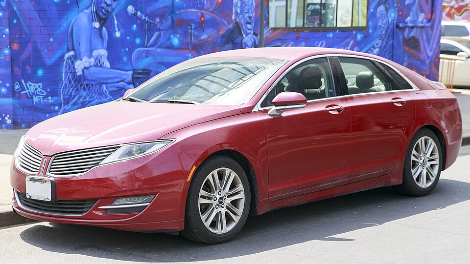 2014 Lincoln MKZ AWD in Ruby Red Metallic, front left
