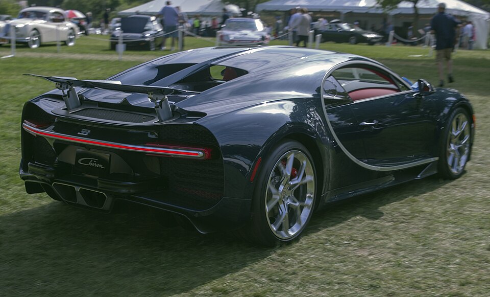 2018 Bugatti Chiron on the move, 2018 Greenwich Concours