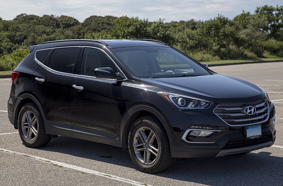 2018 Hyundai Santa Fe Sport 4WD in Becketts Black, front right