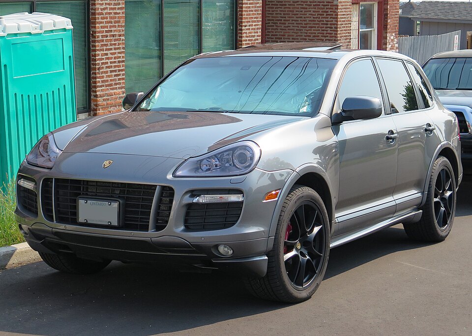 2008 Porsche Cayenne GTS in Meteor Gray, Front Left (St. Ignace 2023)