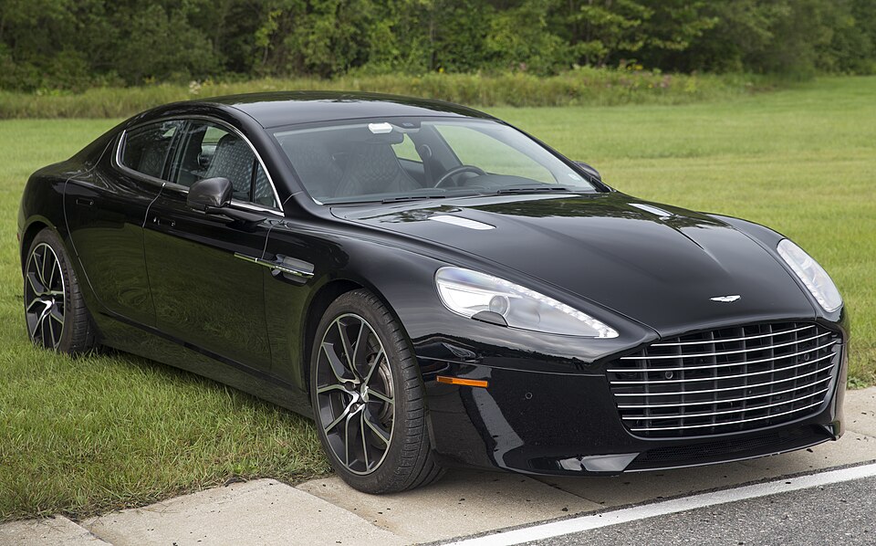 2015 Aston Martin Rapide S in Black, front right (Lime Rock)