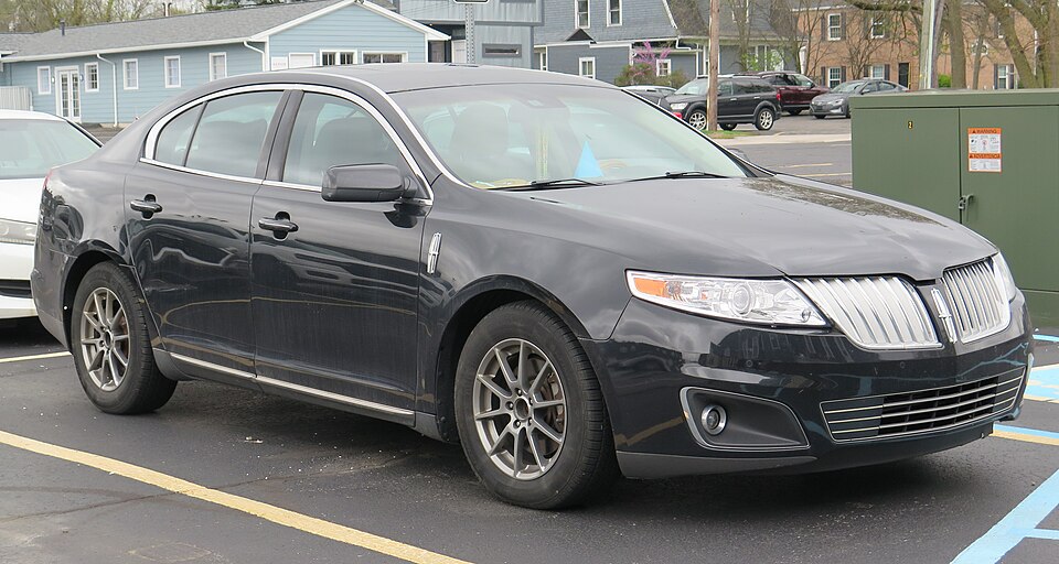 2011 Lincoln MKS in Black, front right, 04-26-2025