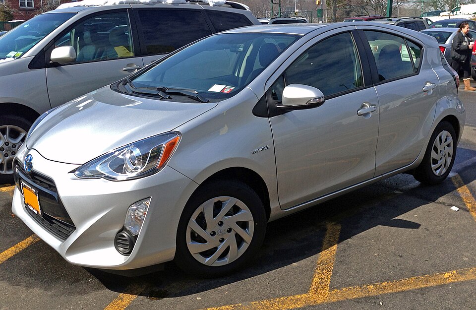 2015 Toyota Prius c (front left), Long Island