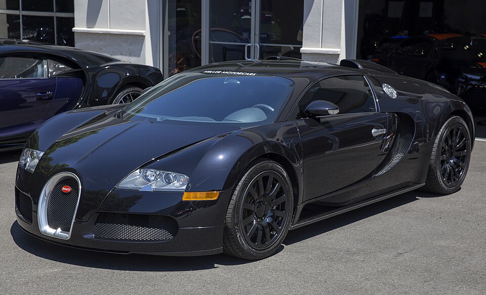 2008 Bugatti Veyron 16.4 in Black, front left