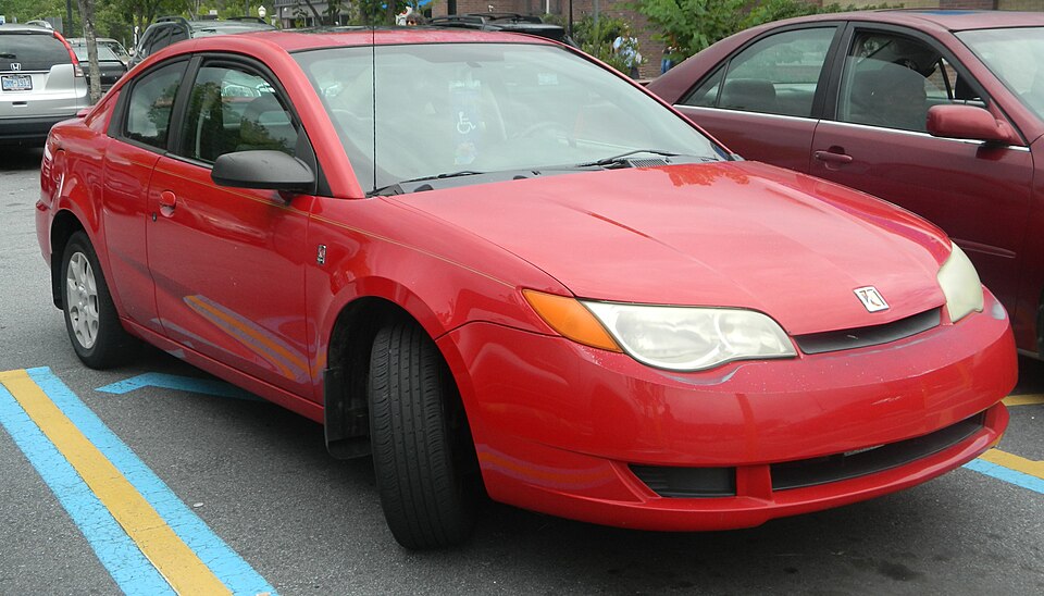 2004 Saturn ION•2 Quad Coupe, front right, 07-25-2026