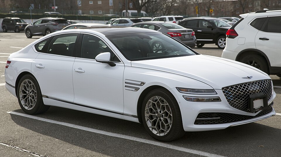 2021 Genesis G80 2.5T AWD in Uyuni White, front right