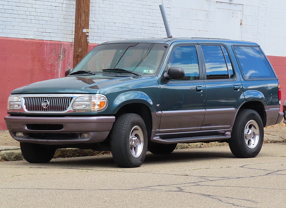 1997 Mercury Mountaineer, front left, 09-07-2024