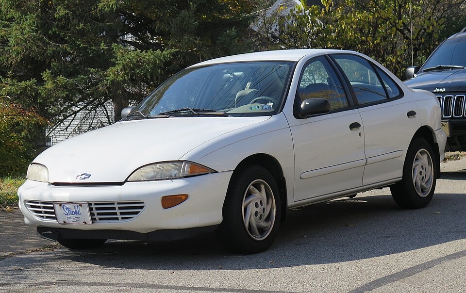 1999 Chevrolet Cavalier in Bright White, front left, 11-01-2025
