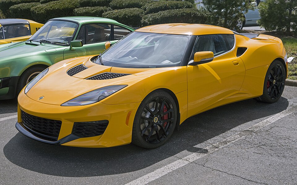 2018 Lotus Evora 400 in yellow, front left