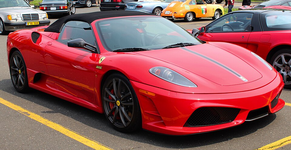 2009 Ferrari F430 Scuderia Spider 16M Hagerty parking lot, front