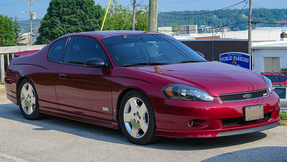 2007 Chevrolet Monte Carlo SS in Red Jewel Tintcoat, Front Right (St. Ignace 2023)