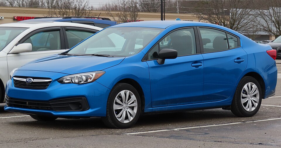 2021 Subaru Impreza Sedan, front left, 02-06-2023