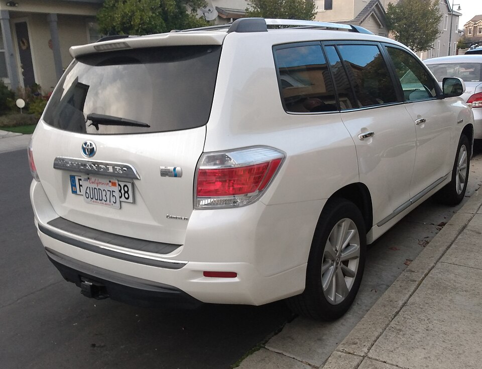 2010 Toyota Highlander Hybrid from the European Union