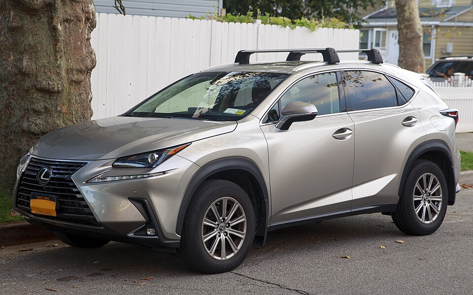 2019 Lexus NX 300 in Atomic Silver Metallic, front left