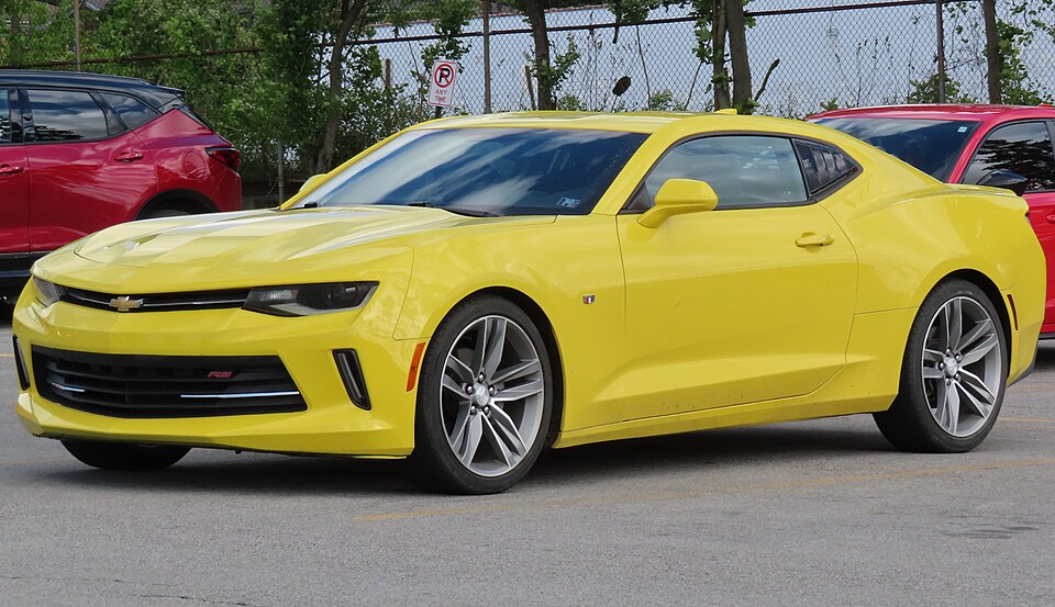 2017 Chevrolet Camaro 2LT coupe with RS package, front left, 05-24-2025