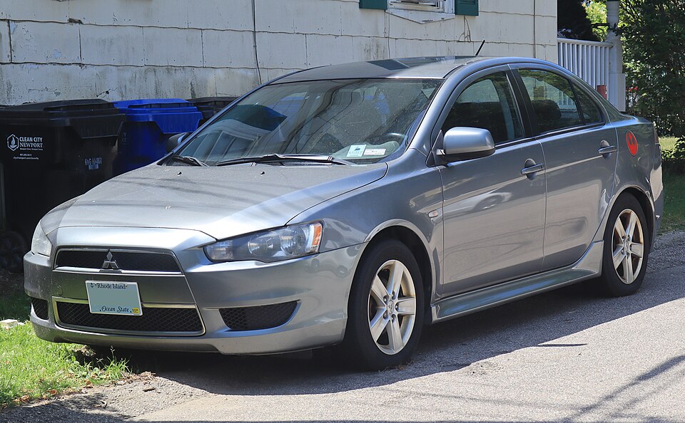 2014 Mitsubishi Lancer SE in Mercury Gray Pearl, front left, 07-04-2026