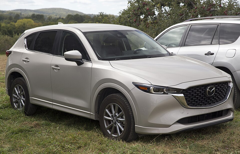 2024 Mazda CX-5 2.5 S Select in Platinum Quartz Metallic, front right