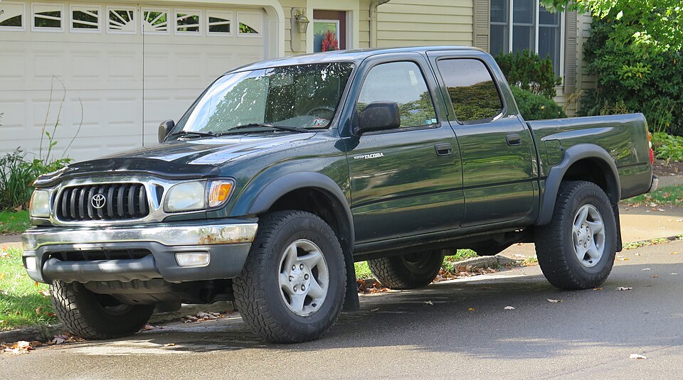 2002 Toyota Tacoma in Imperial Jade Green Mica, front left, 10-12-2025
