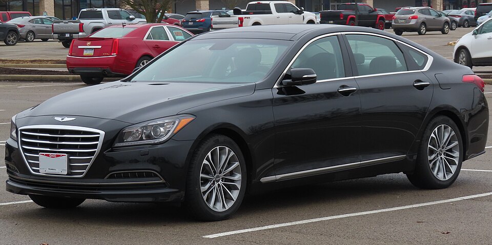 2015 Hyundai Genesis 3.8, front left, 12-10-2022