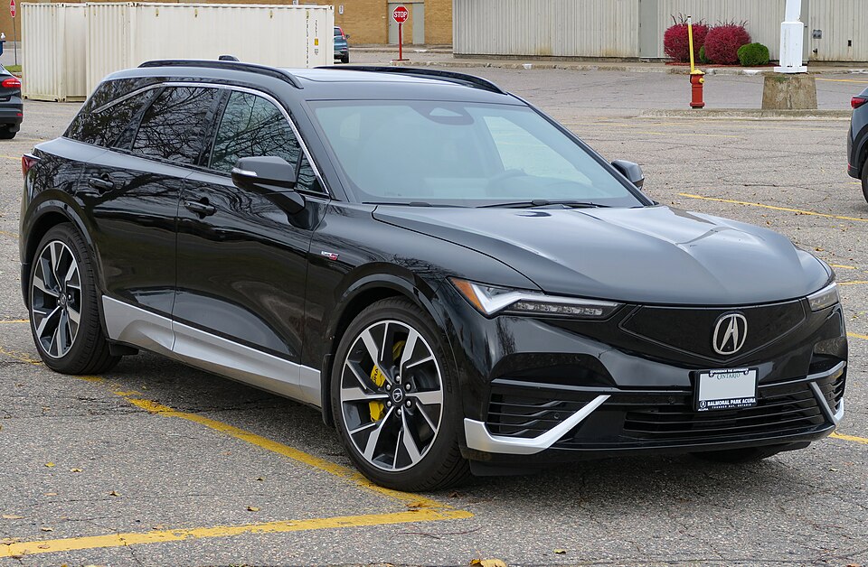 2024 Acura ZDX Type S in Cosmic Black Metallic, front right, 2024-11-06