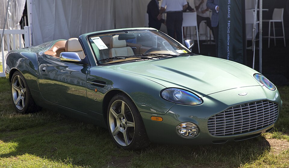2003 Aston Martin DB AR1 Zagato in Roadster Green, front right