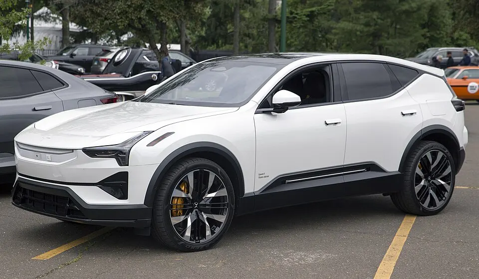2025 Polestar 3 in Snow, front left (Greenwich 2026), photographed in United States