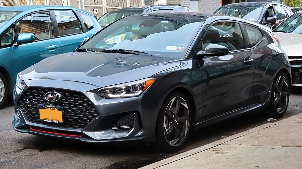 2019 Hyundai Veloster 1.6T, front 11.9.19, photographed in United States