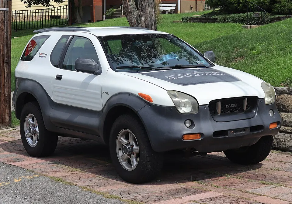 1999 Isuzu VehiCROSS Ironman Edition in Victory White, front right, 08-17-2026, photographed in United States