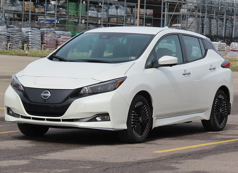 2024 Nissan Leaf SV PLUS, front left, 03-23-2025, photographed in United States