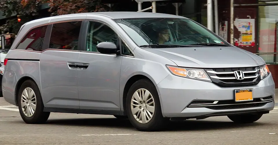 2016 Honda Odyssey LX 3.5L, front 8.23.19, photographed in United States