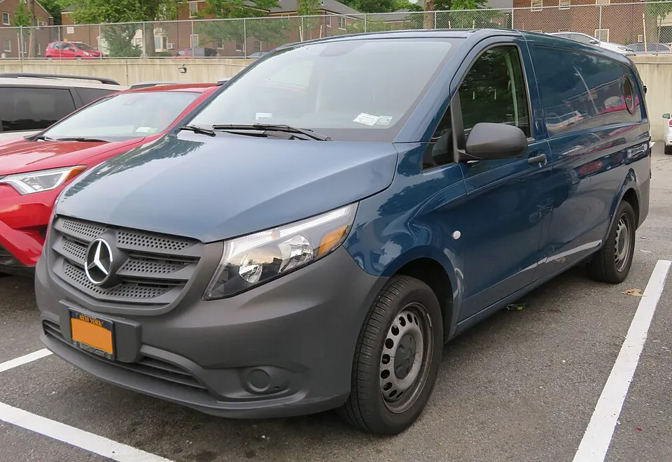 2017 Mercedes-Benz Metris Cargo Van 2.0L front, photographed in United States
