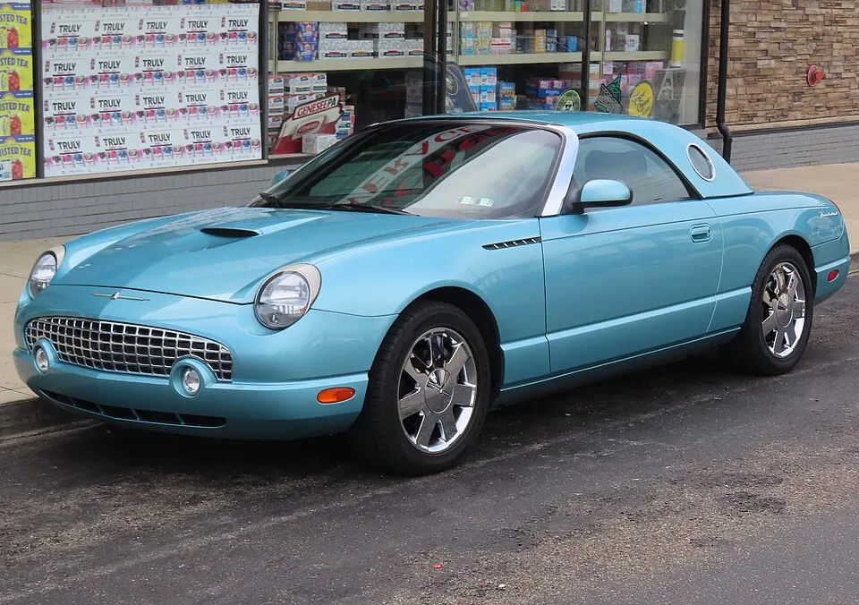 2002 Ford Thunderbird Deluxe, front left, 09-12-2026, photographed in United States