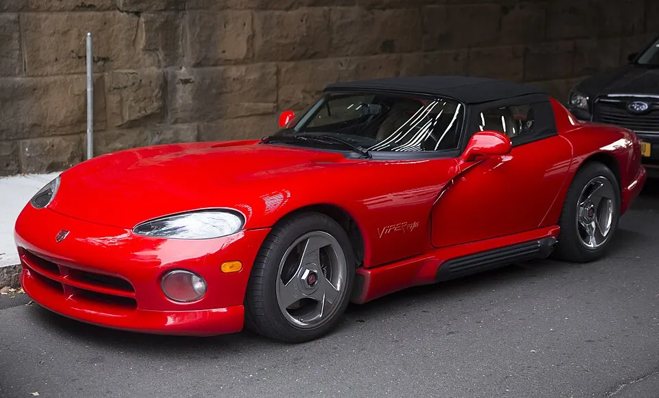 1995 Dodge Viper RT10 in Greenwich, front left, photographed in United States