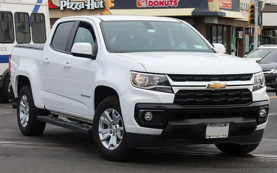 2021 Chevrolet Colorado LT, front 4.16.23, photographed in United States