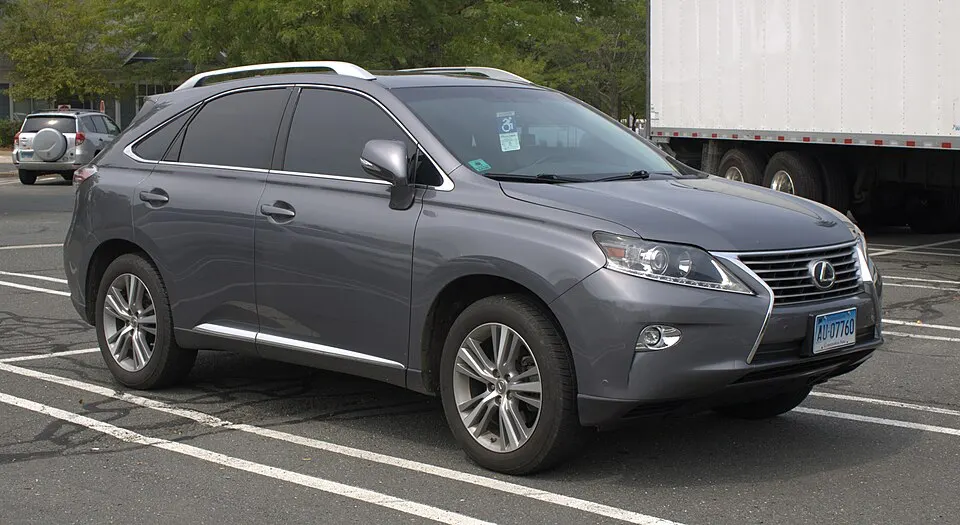 2015 Lexus RX 350, front right, 08-12-2026, photographed in United States