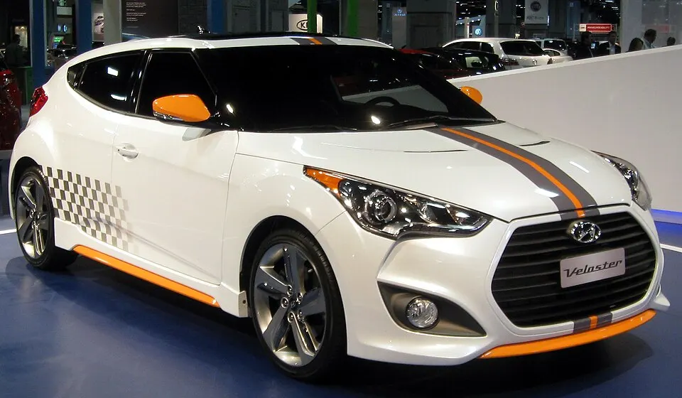 2013 Hyundai Veloster Turbo -- 2012 DC, photographed in United States