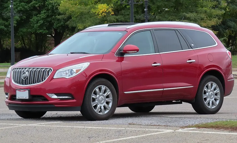 2014 Buick Enclave with Leather Group, front left, 09-26-2023, photographed in United States