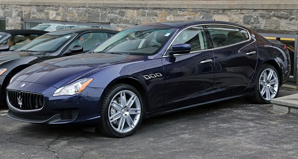 2014 Maserati Quattroporte S Q4, blu passione, photographed in United States