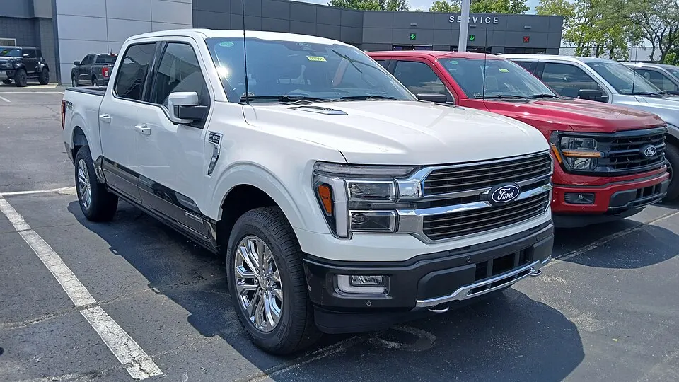2024 Ford F-150 King Ranch front view, photographed in United States