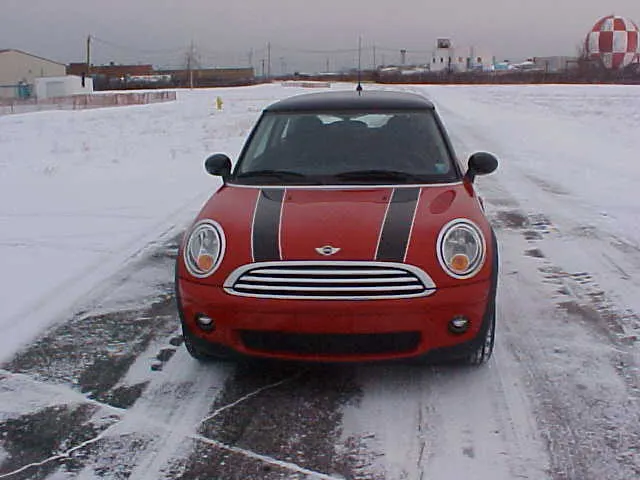 2008 MINI Cooper -- NHTSA test 6290 - front, photographed in United States